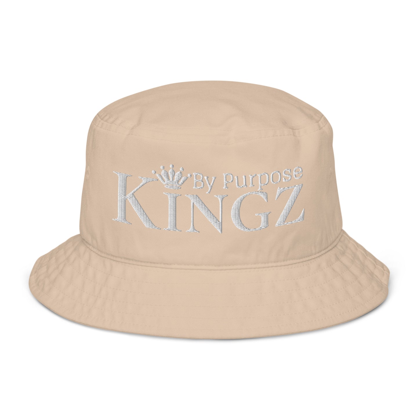Kingz By Purpose White Organic Bucket Hat