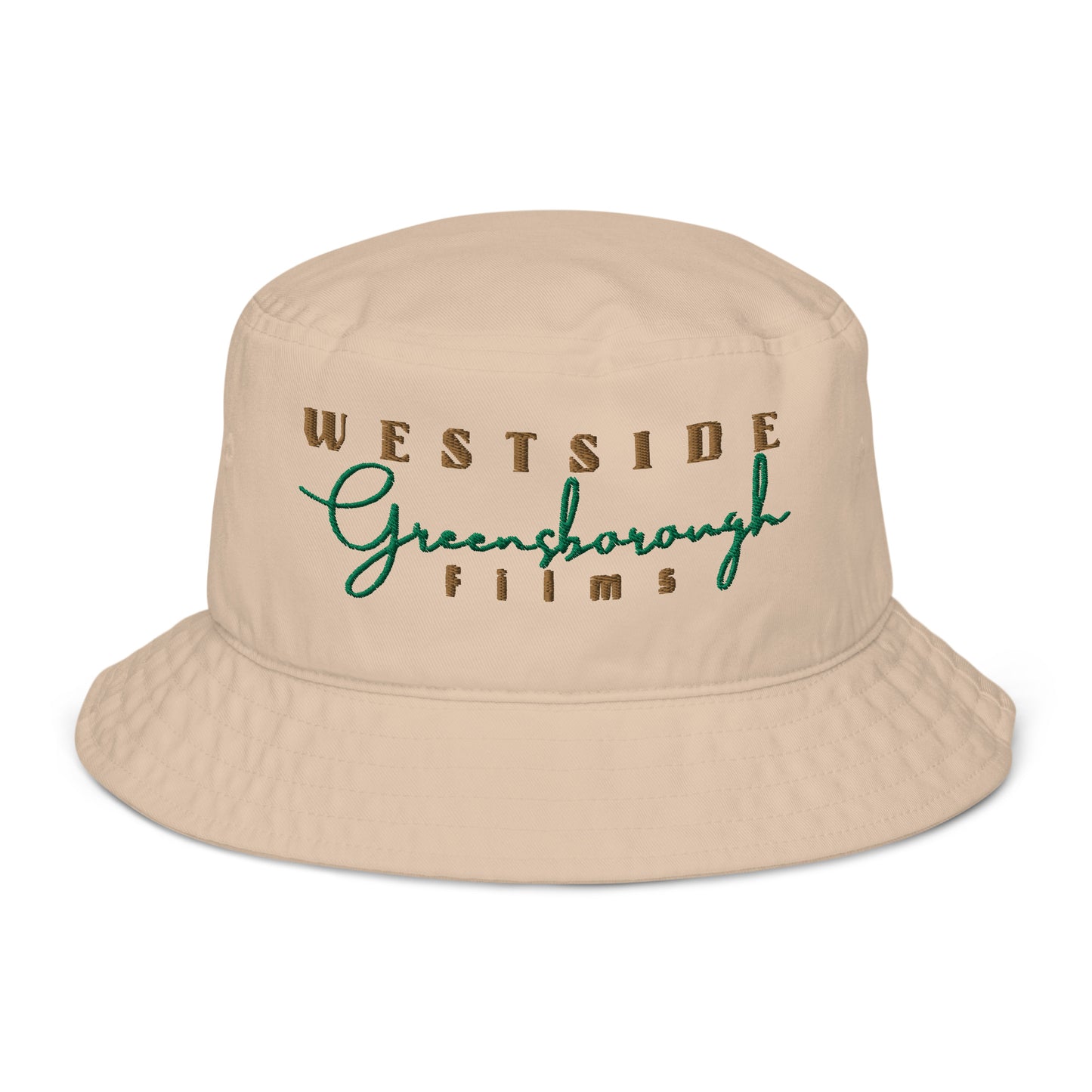 Westside Greensborough Films Old Gold/ Kelly Green (Organic Bucket Hat)