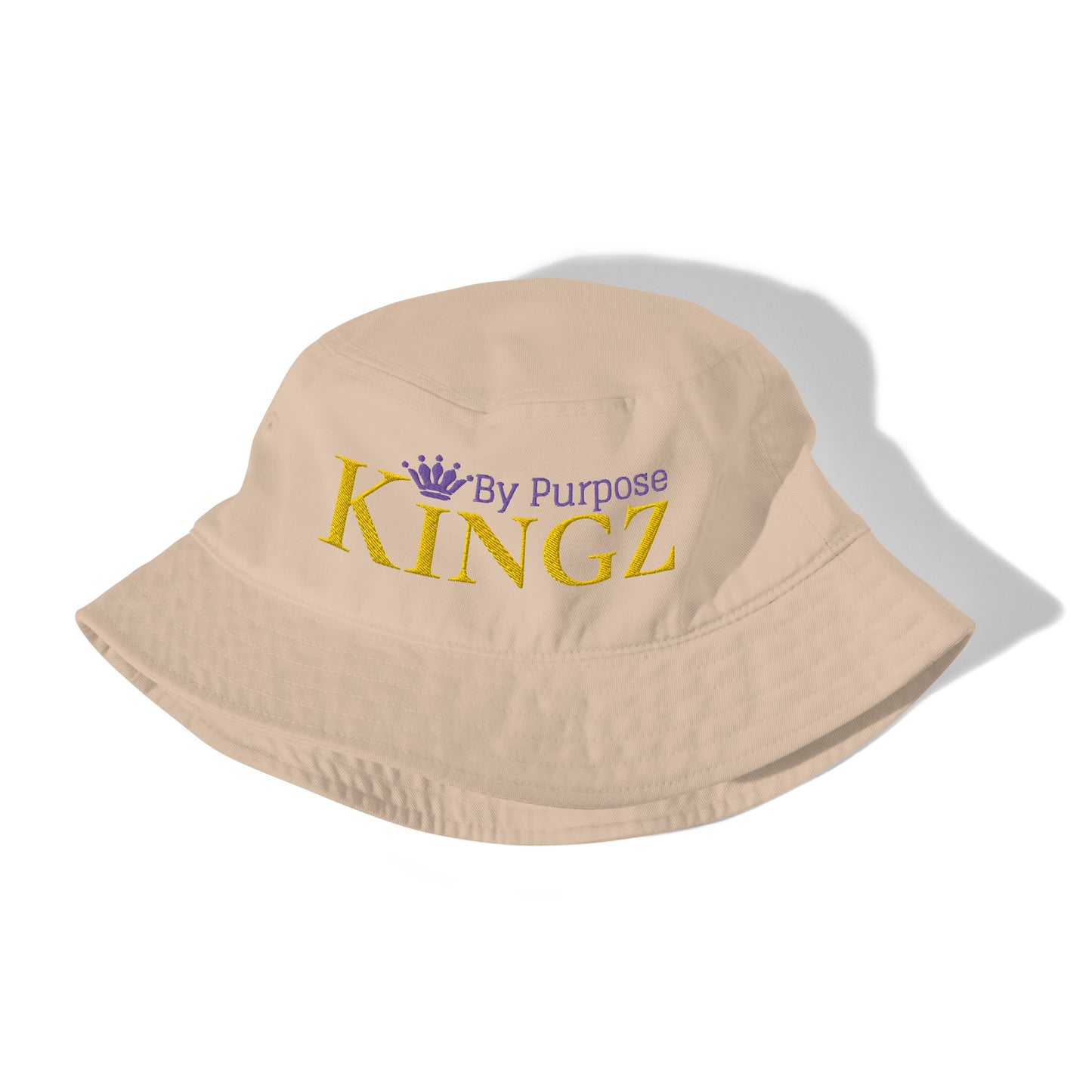 Sombrero de pescador orgánico Kingz By Purpose Royal Combo (dorado/púrpura/púrpura)