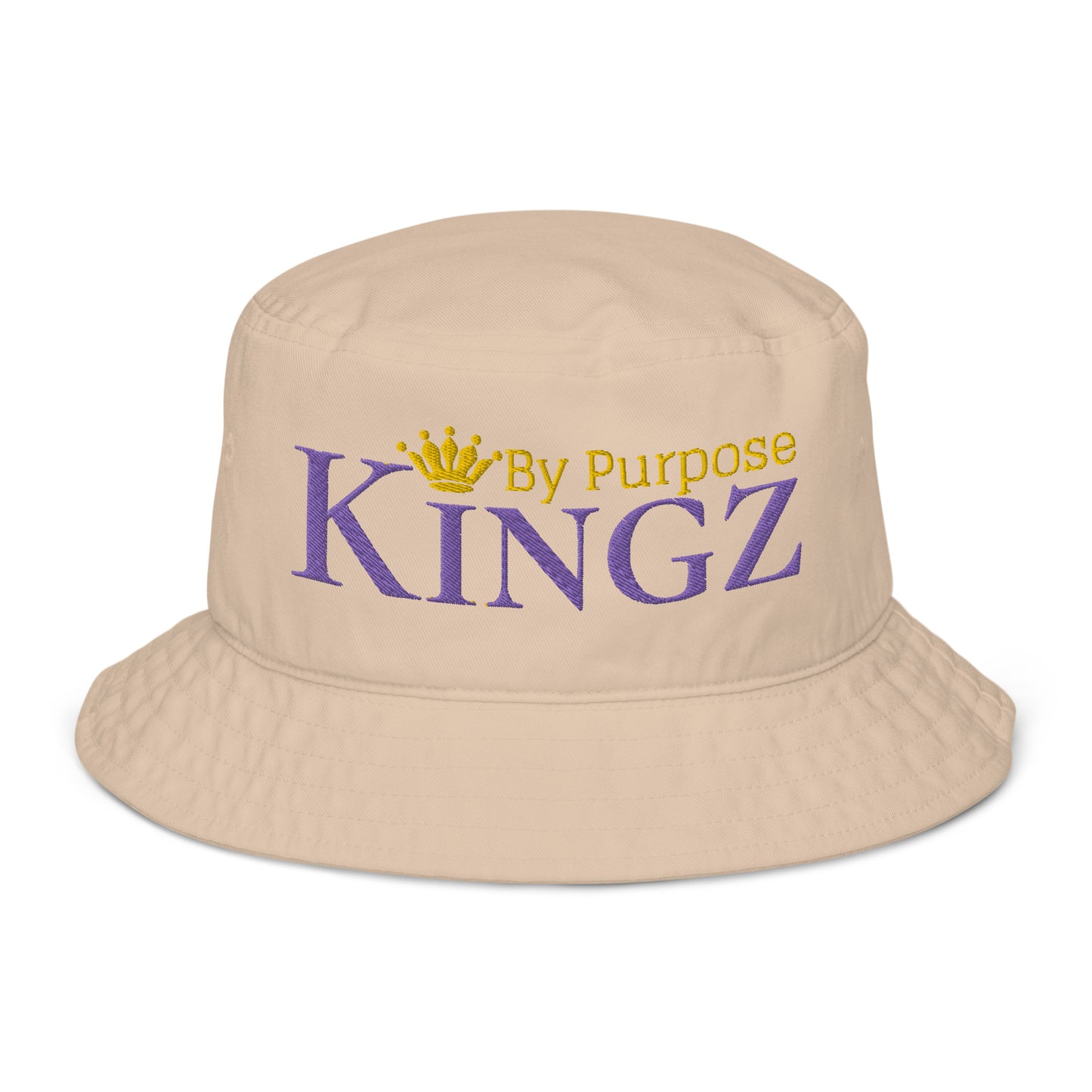 Kingz By Purpose Royal Combo (Purple/Gold/Gold) Organic Bucket Hat