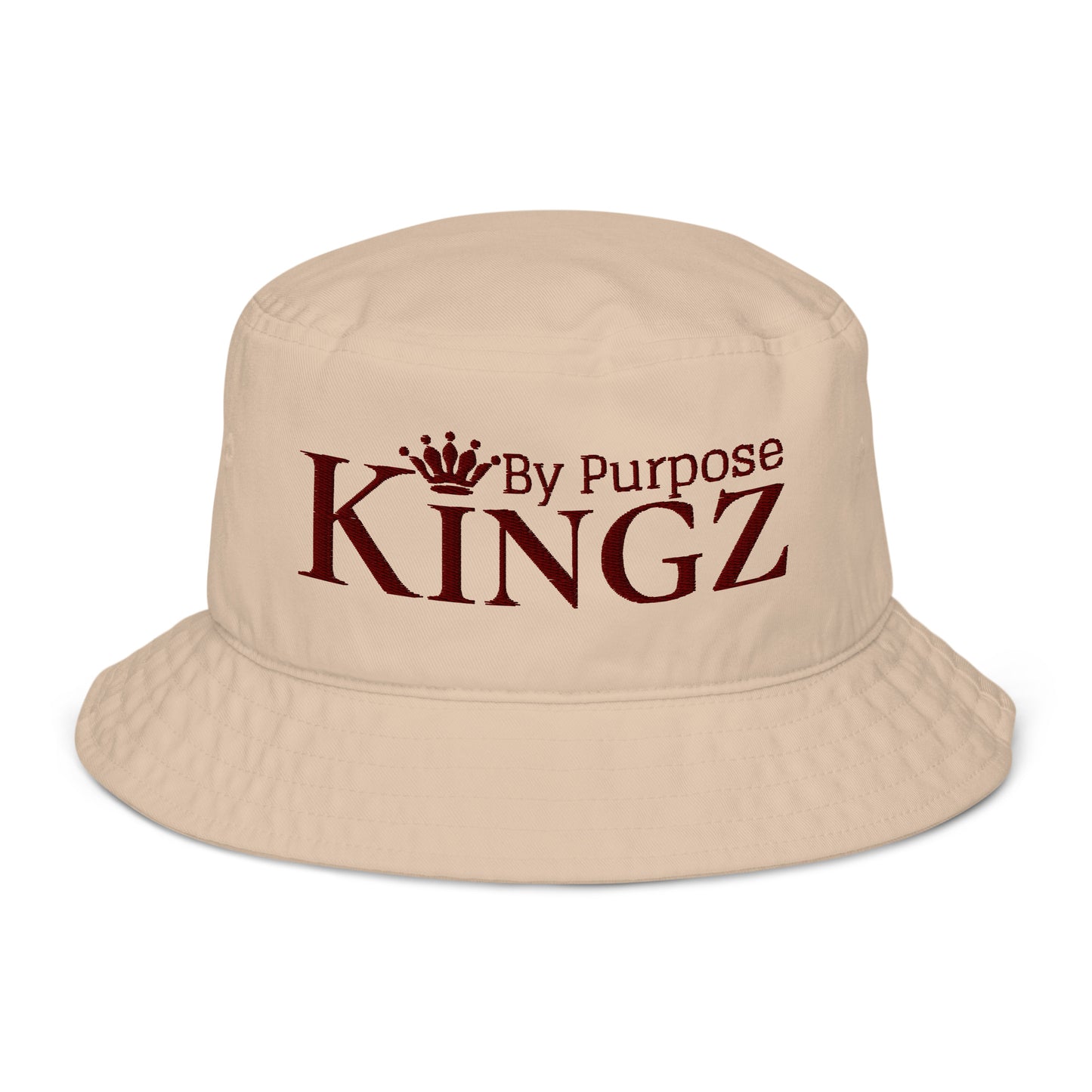 Kingz By Purpose Maroon Organic Bucket Hat