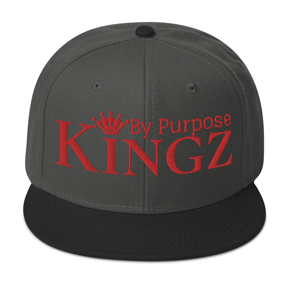 Kingz By Purpose Snapback-Kappe „Wolfpack“ in Rot