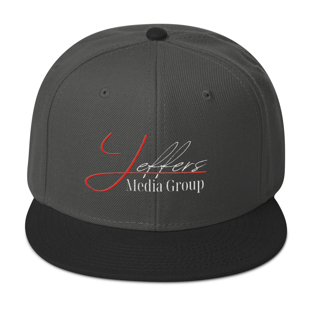 Jeffers Media Group Red J/White (Snapback)