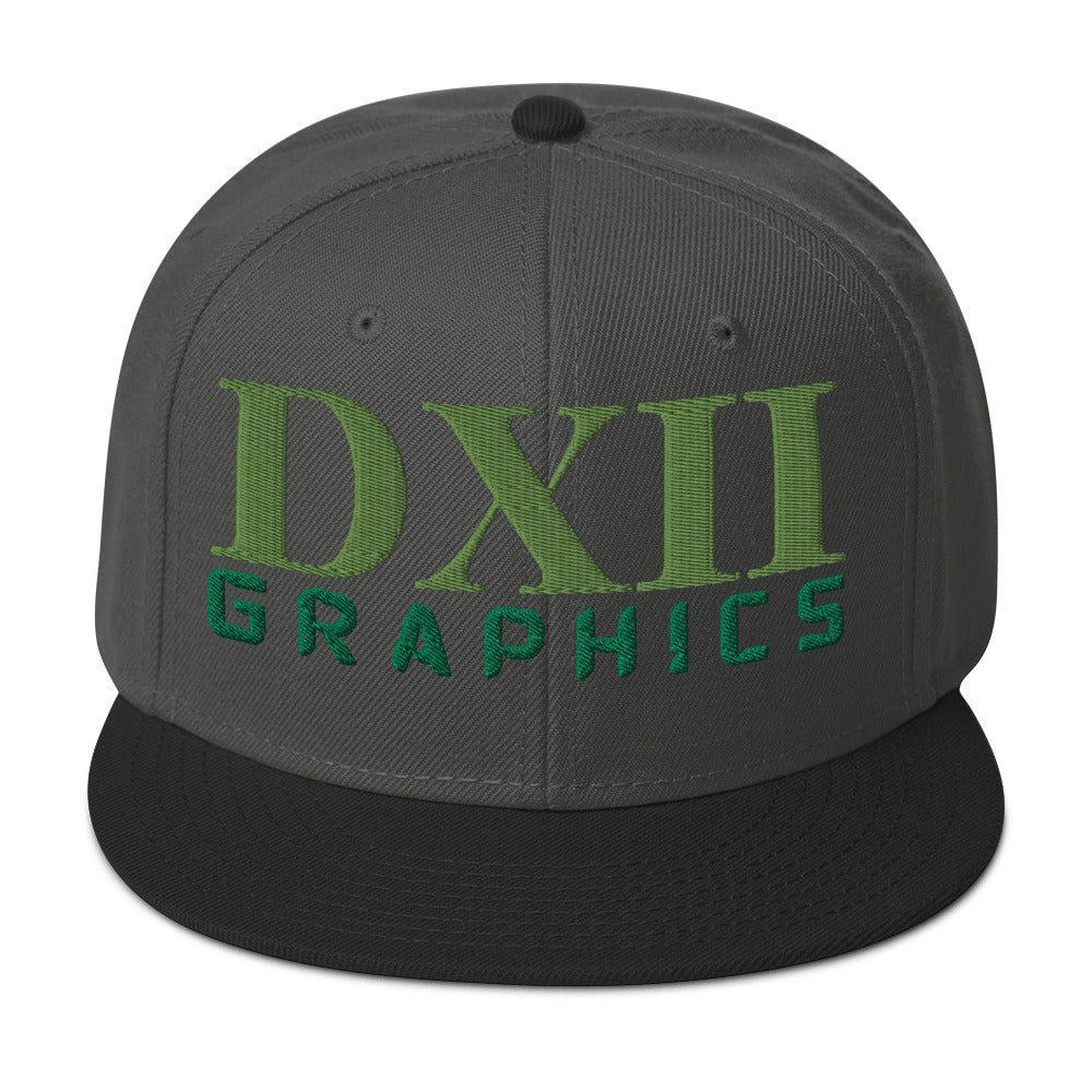 DXII/512 Graphics Kiwi Green/Kelly Green (Snapback)