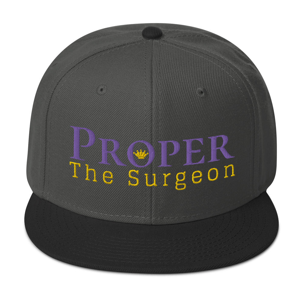 Proper The Surgeon Royal Combo (Purple/Gold/Gold) II Snapback Hat