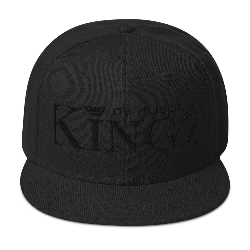 Snapback-Kappe „Kingz By Purpose“ in Schwarz