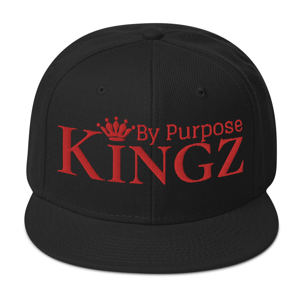 Kingz By Purpose Snapback-Kappe „Wolfpack“ in Rot