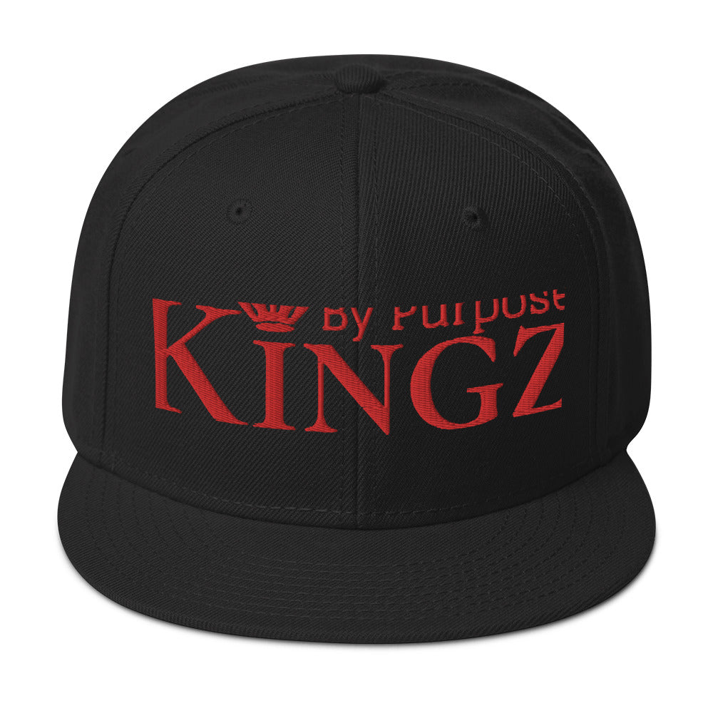 Kingz By Purpose Snapback-Kappe „Wolfpack“ in Rot