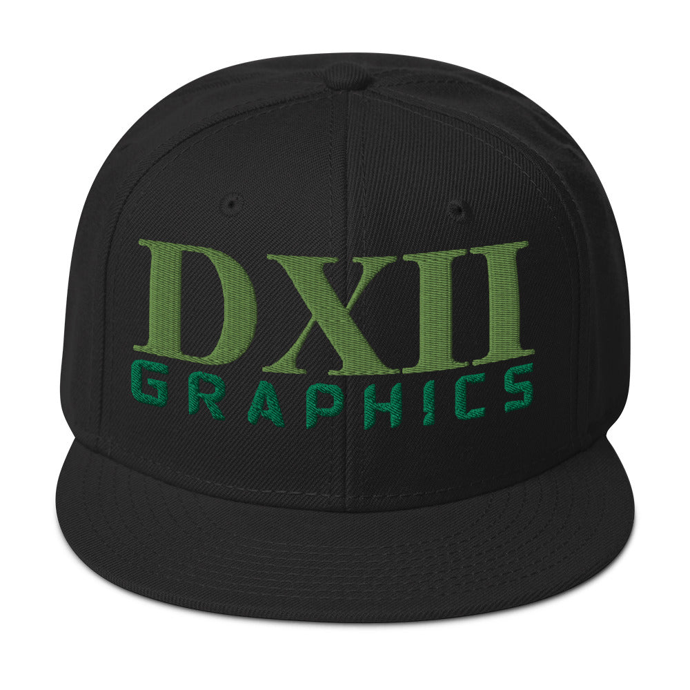 DXII/512 Graphics Kiwi Green/Kelly Green (Snapback)