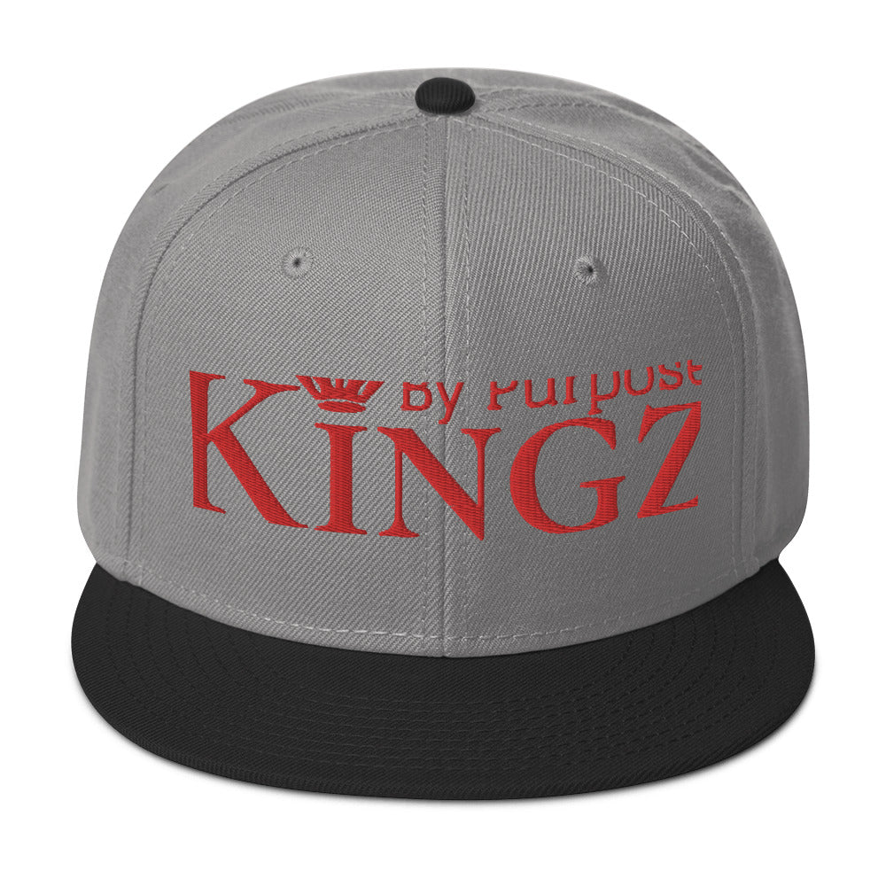 Kingz By Purpose Snapback-Kappe „Wolfpack“ in Rot