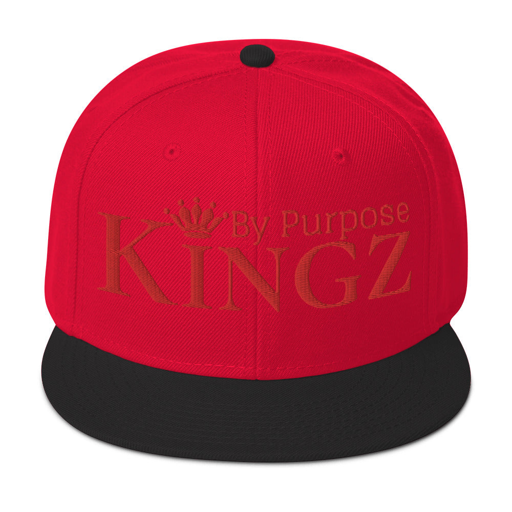 Kingz By Purpose Snapback-Kappe „Wolfpack“ in Rot