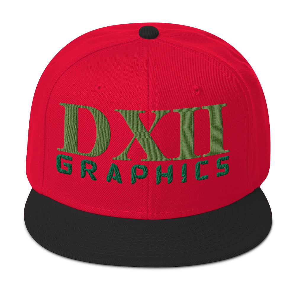 DXII/512 Graphics Kiwi Green/Kelly Green (Snapback)