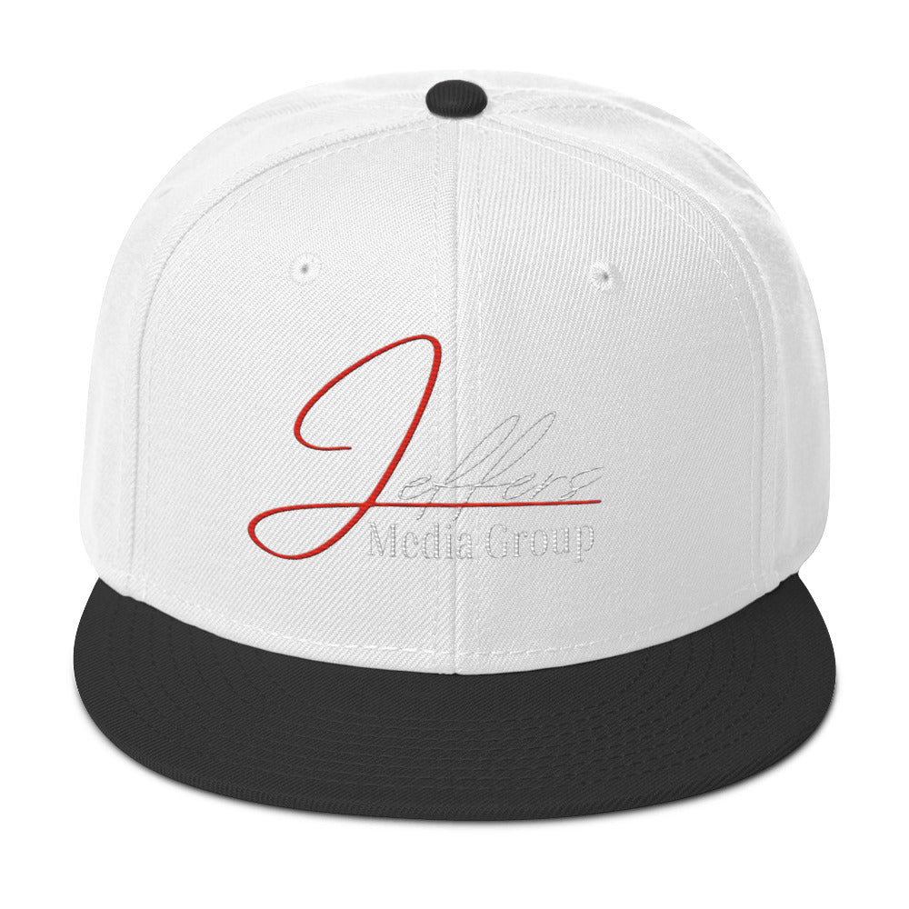 Jeffers Media Group Red J/White (Snapback)