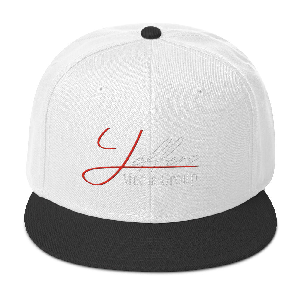 Jeffers Media Group Red J/White (Snapback)