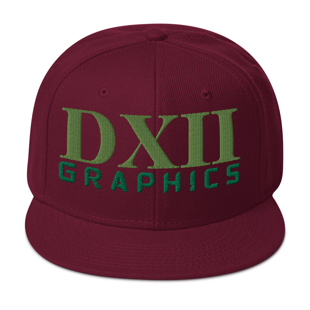 DXII/512 Graphics Kiwi Green/Kelly Green (Snapback)