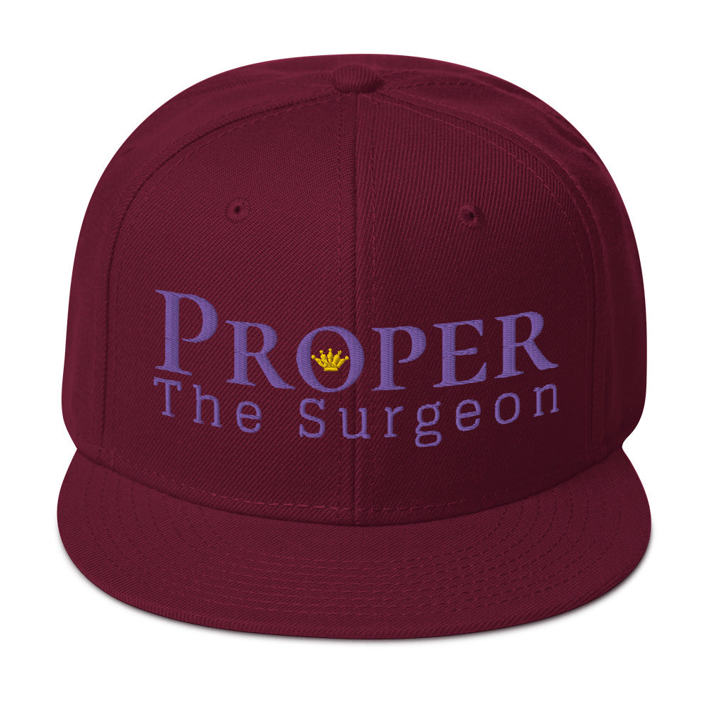 Proper The Surgeon Royal Combo (Lila/Lila/Gold) II Snapback-Mütze