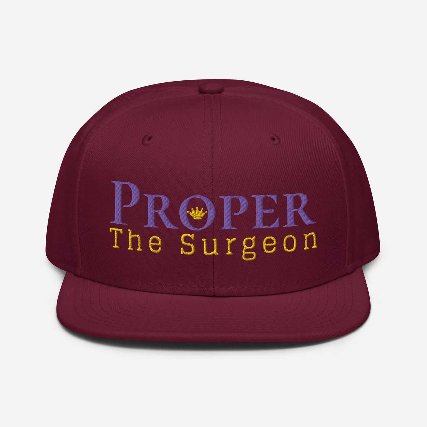Proper The Surgeon Royal Combo (Purple/Gold/Gold) II Snapback Hat