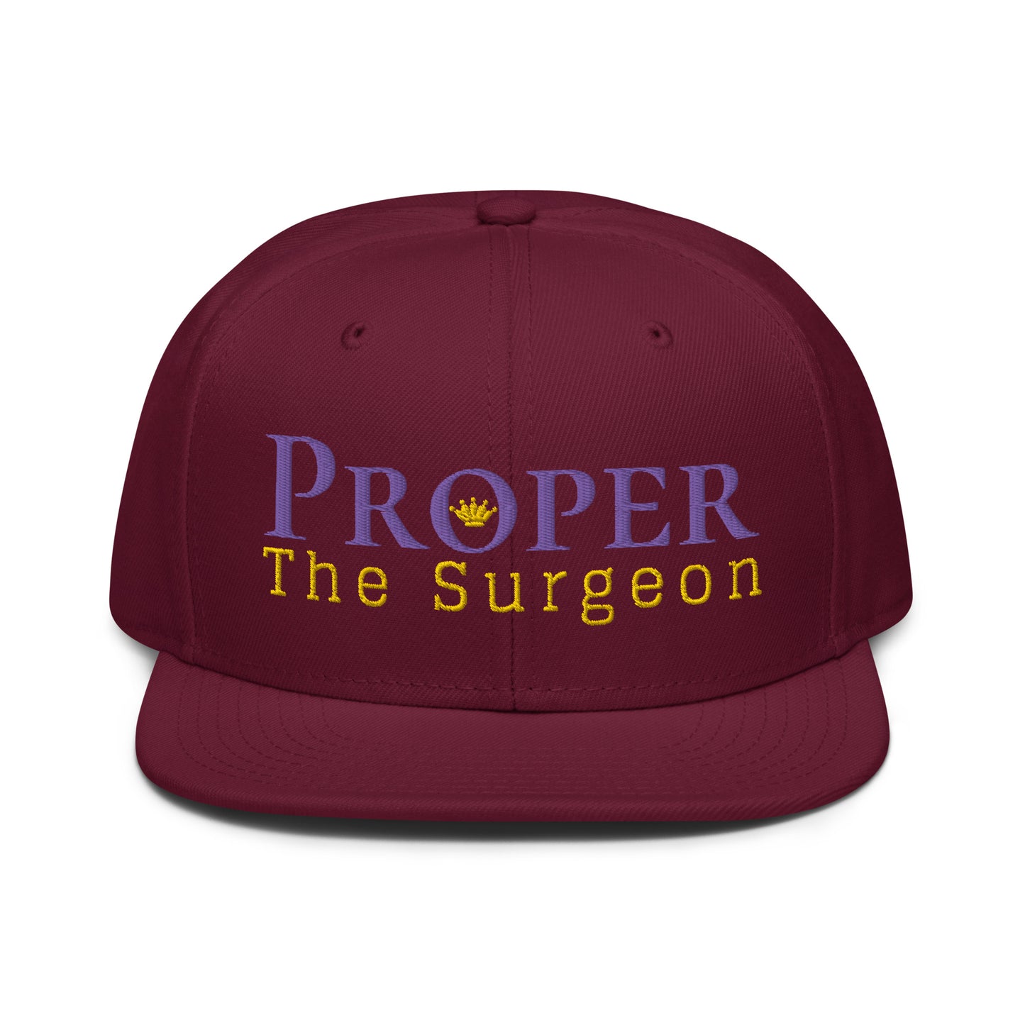 Proper The Surgeon Royal Combo (Purple/Gold/Gold) II Snapback Hat