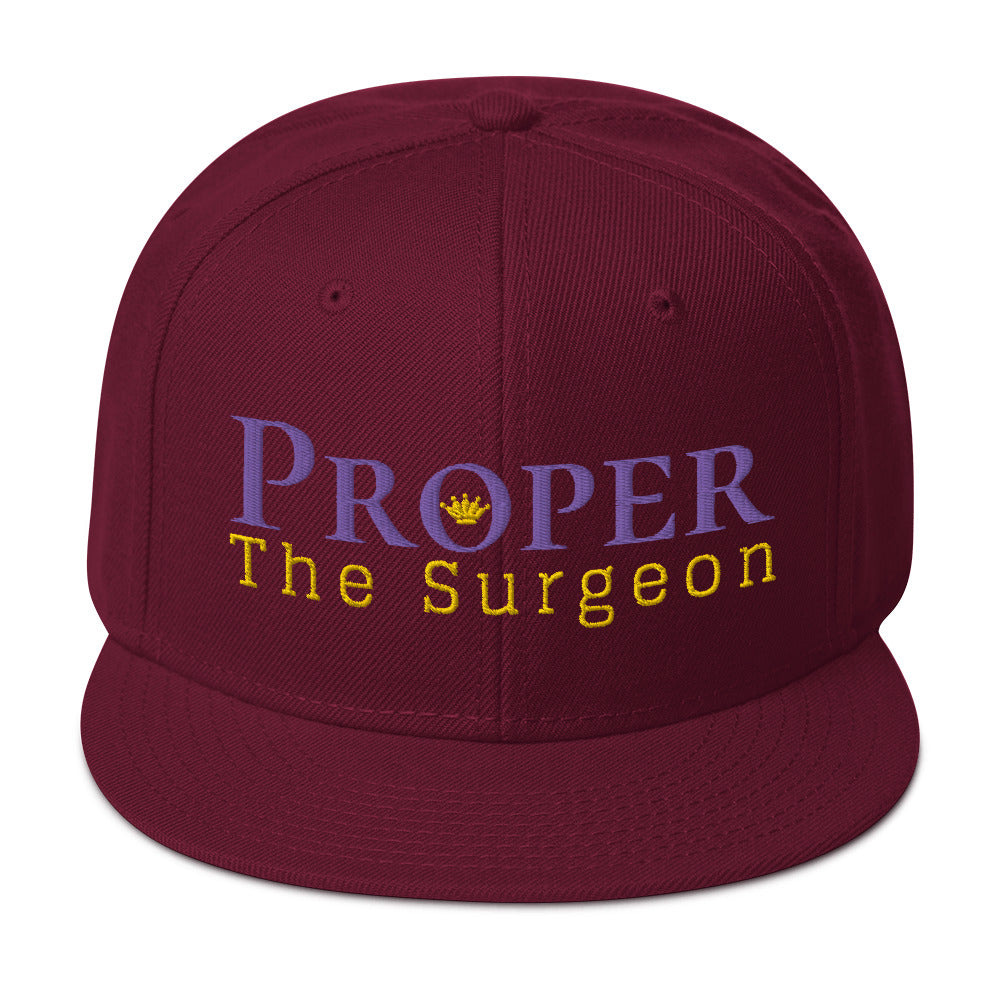 Proper The Surgeon Royal Combo (Purple/Gold/Gold) II Snapback Hat