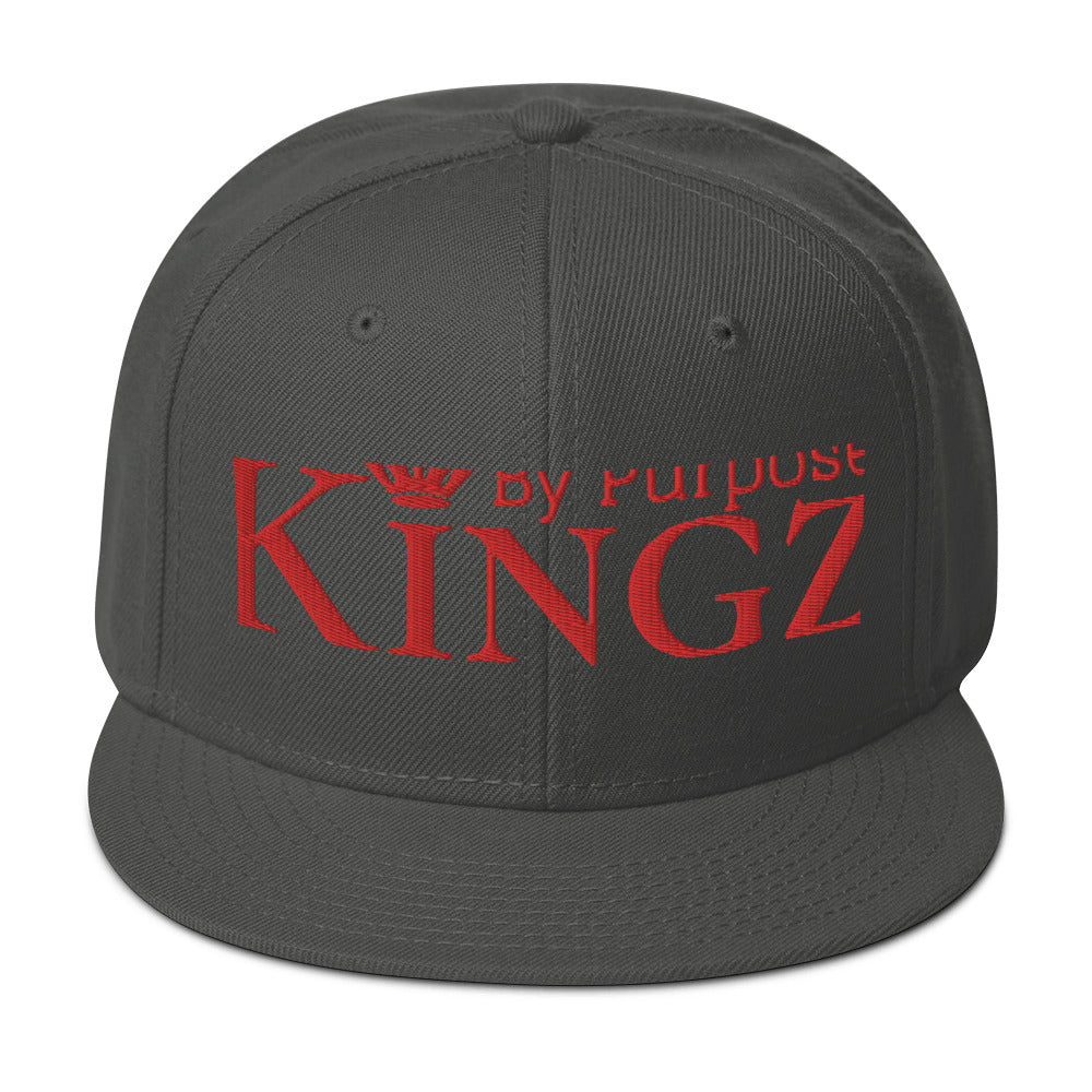 Kingz By Purpose Snapback-Kappe „Wolfpack“ in Rot