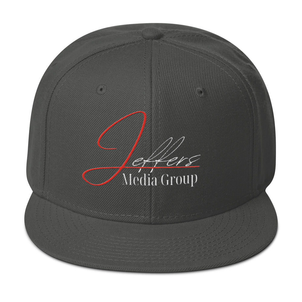 Jeffers Media Group Red J/White (Snapback)