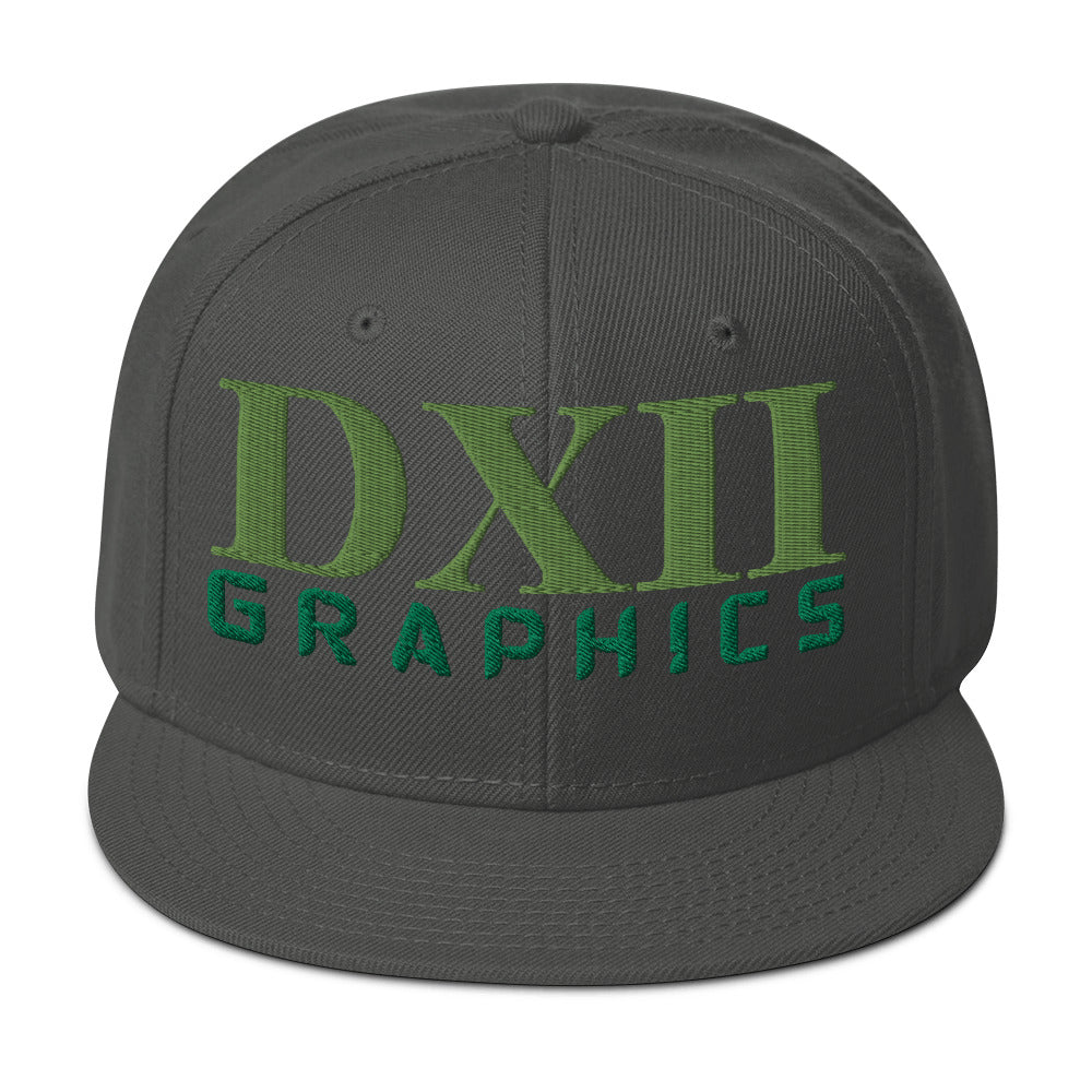 DXII/512 Graphics Kiwi Green/Kelly Green (Snapback)