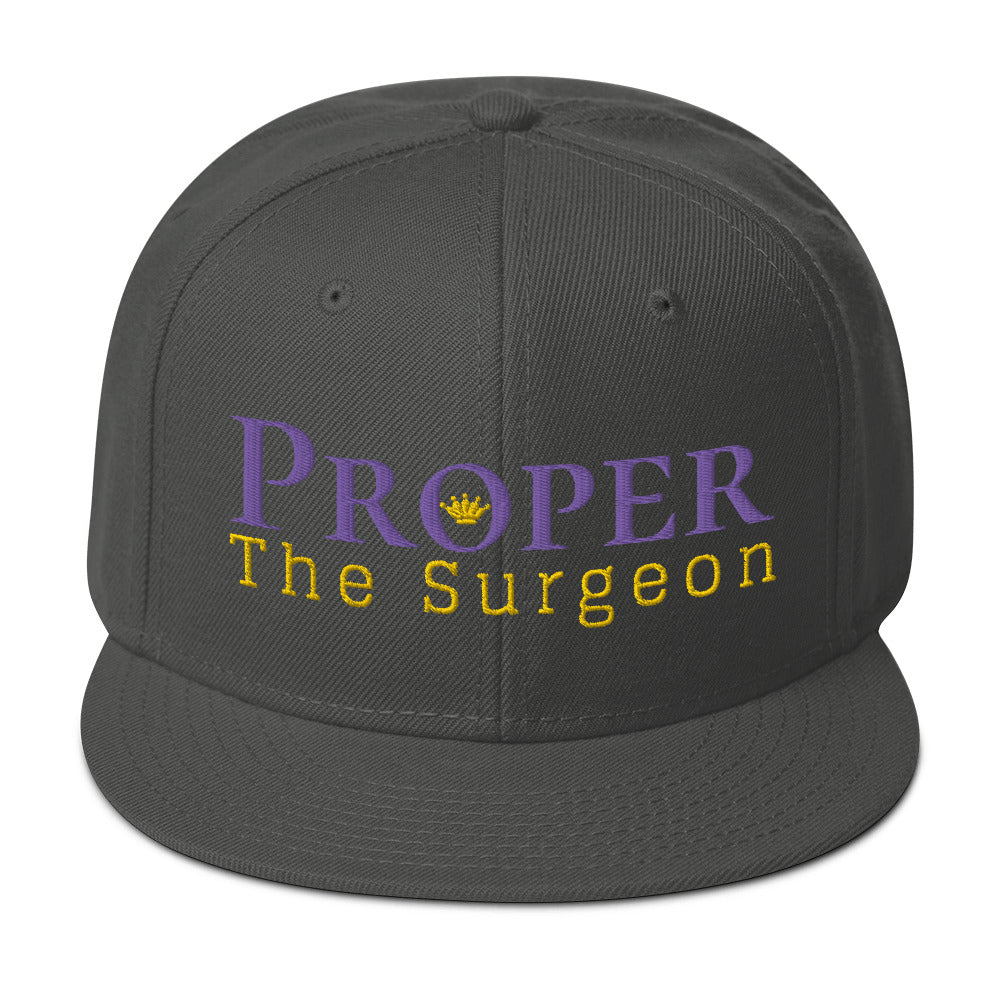 Proper The Surgeon Royal Combo (Purple/Gold/Gold) II Snapback Hat