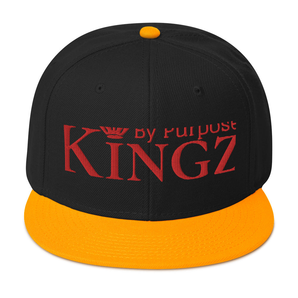 Kingz By Purpose Snapback-Kappe „Wolfpack“ in Rot