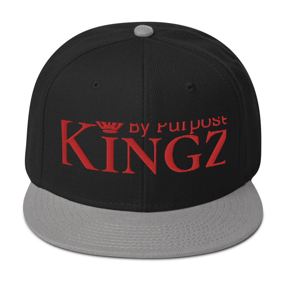 Kingz By Purpose Snapback-Kappe „Wolfpack“ in Rot