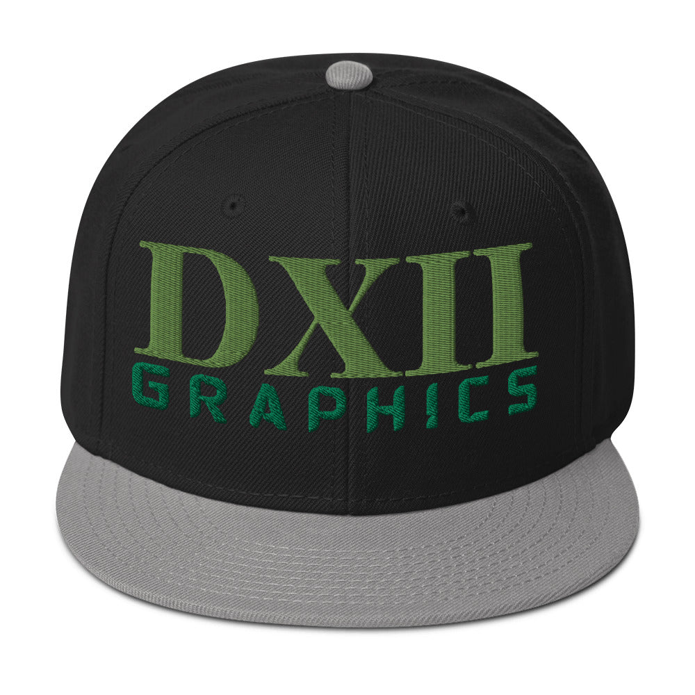 DXII/512 Graphics Kiwi Green/Kelly Green (Snapback)