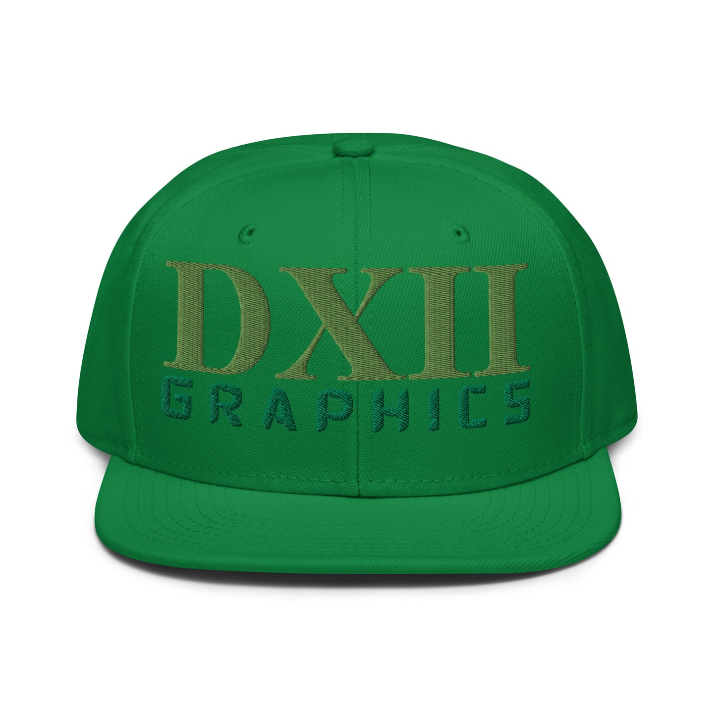 DXII/512 Graphics Kiwi Green/Kelly Green (Snapback)