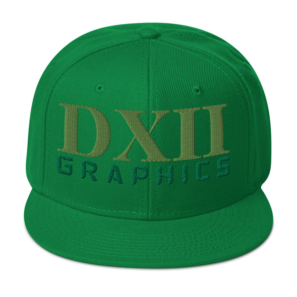 DXII/512 Graphics Kiwi Green/Kelly Green (Snapback)