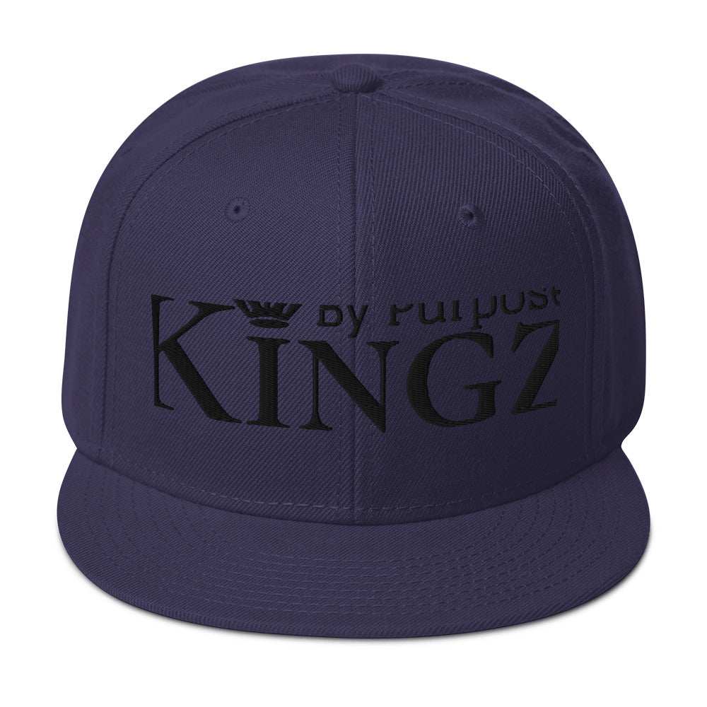 Snapback-Kappe „Kingz By Purpose“ in Schwarz