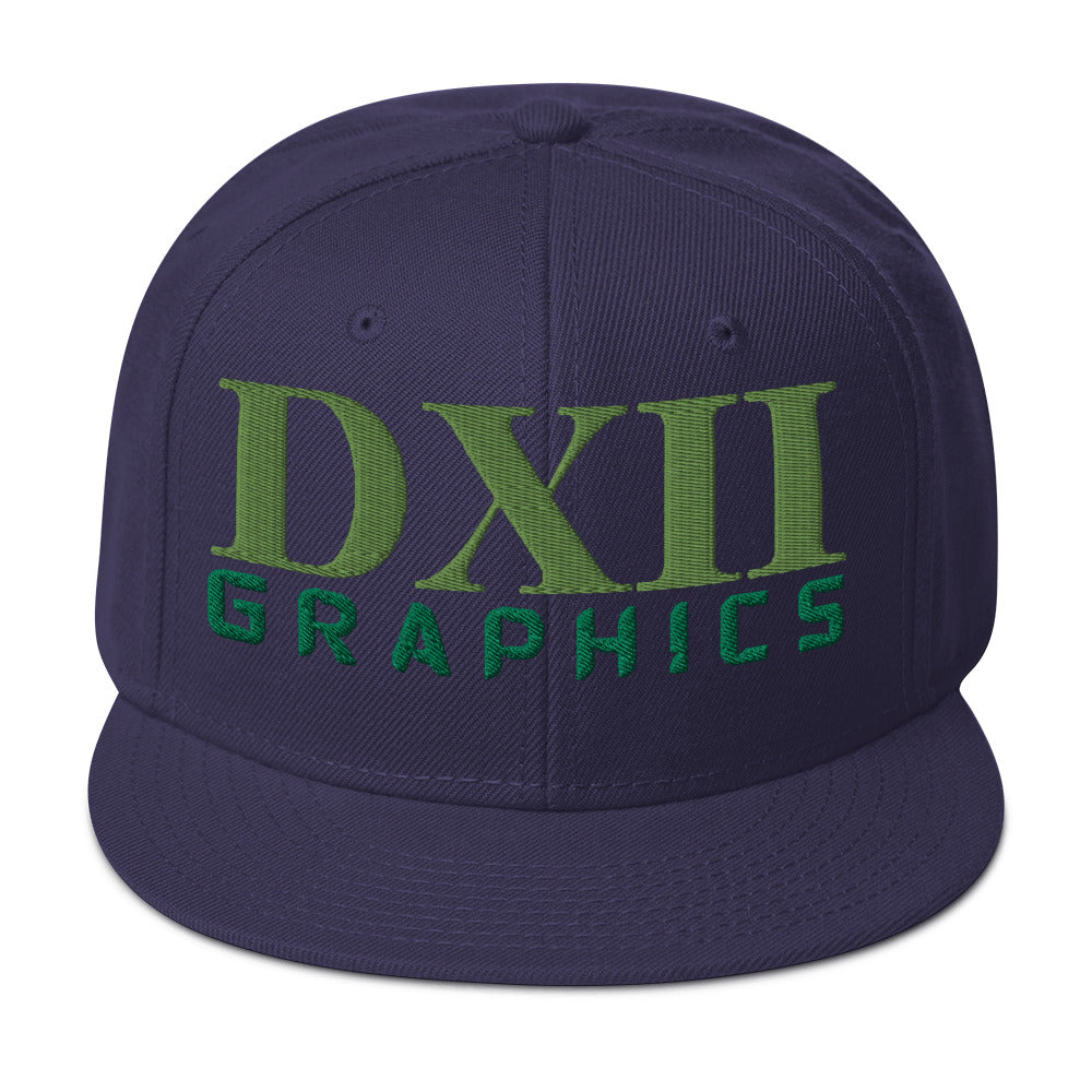 DXII/512 Graphics Kiwi Green/Kelly Green (Snapback)