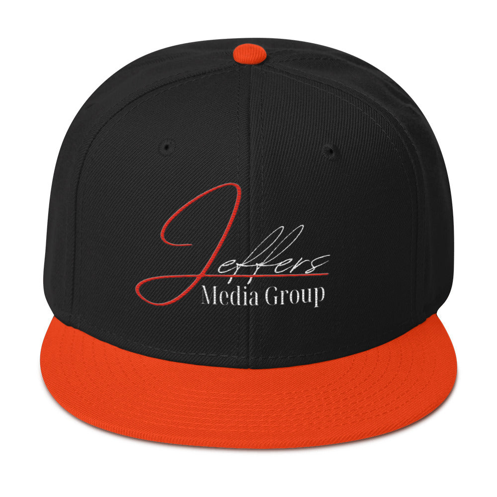 Jeffers Media Group Red J/White (Snapback)