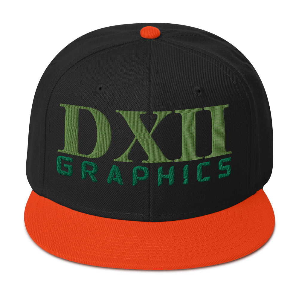 DXII/512 Graphics Kiwi Green/Kelly Green (Snapback)