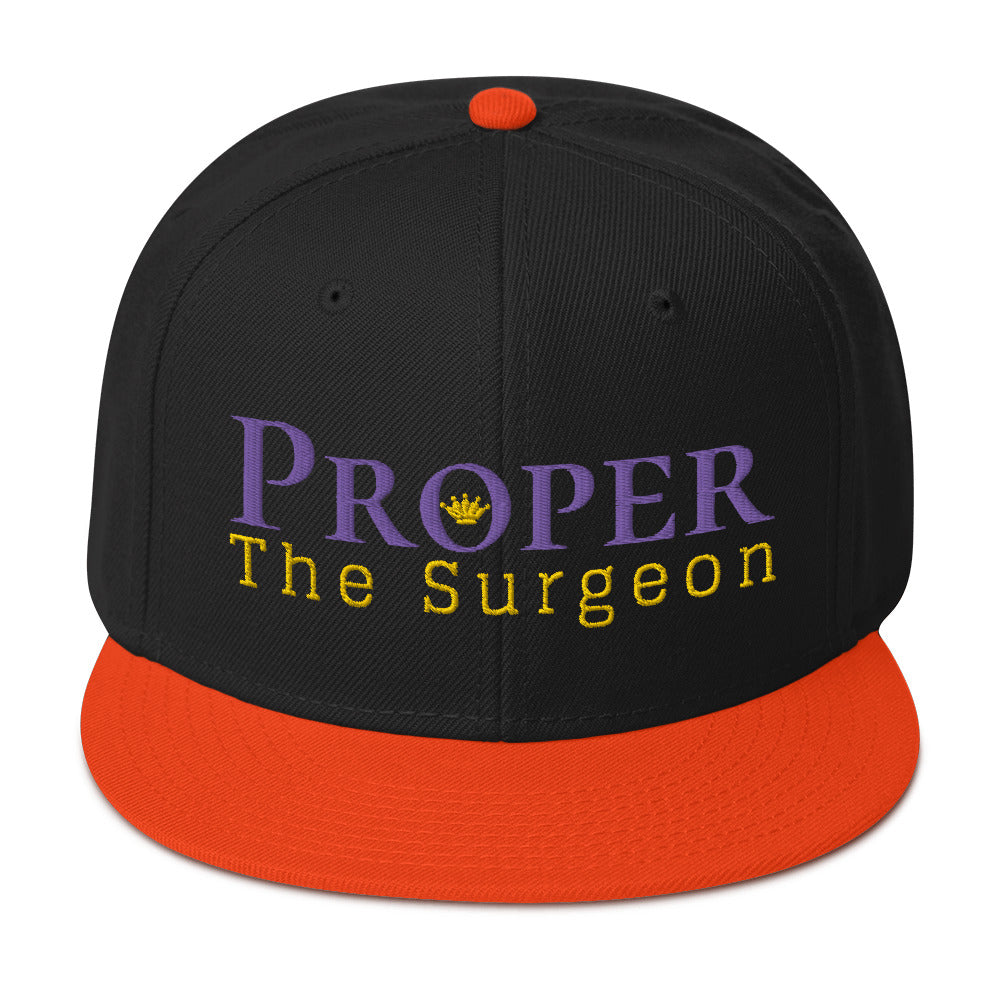 Proper The Surgeon Royal Combo (Purple/Gold/Gold) II Snapback Hat