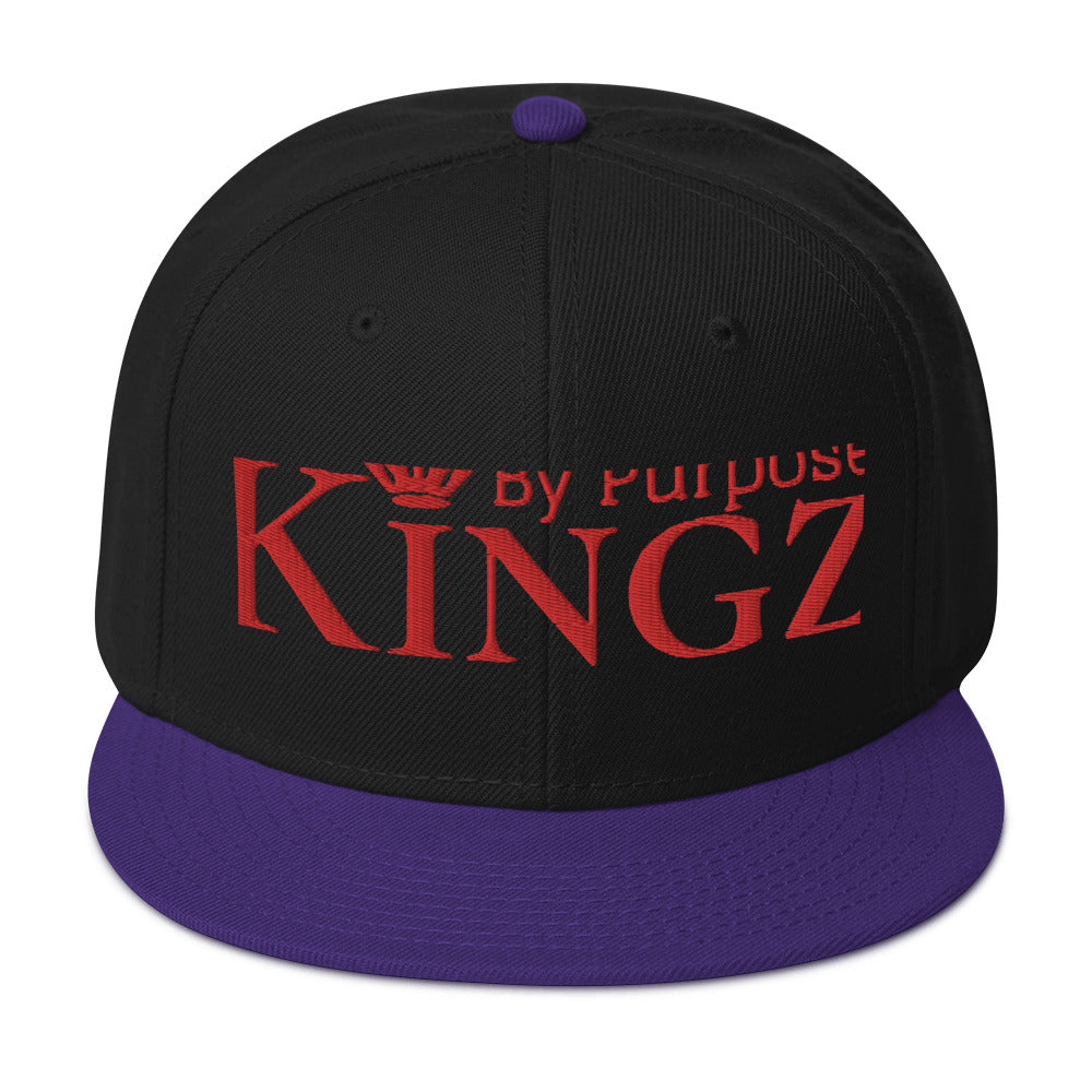 Kingz By Purpose Snapback-Kappe „Wolfpack“ in Rot
