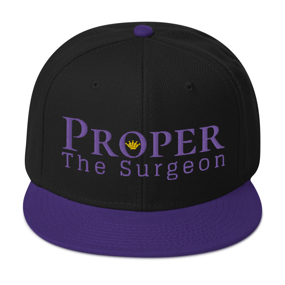 Proper The Surgeon Royal Combo (Lila/Lila/Gold) II Snapback-Mütze