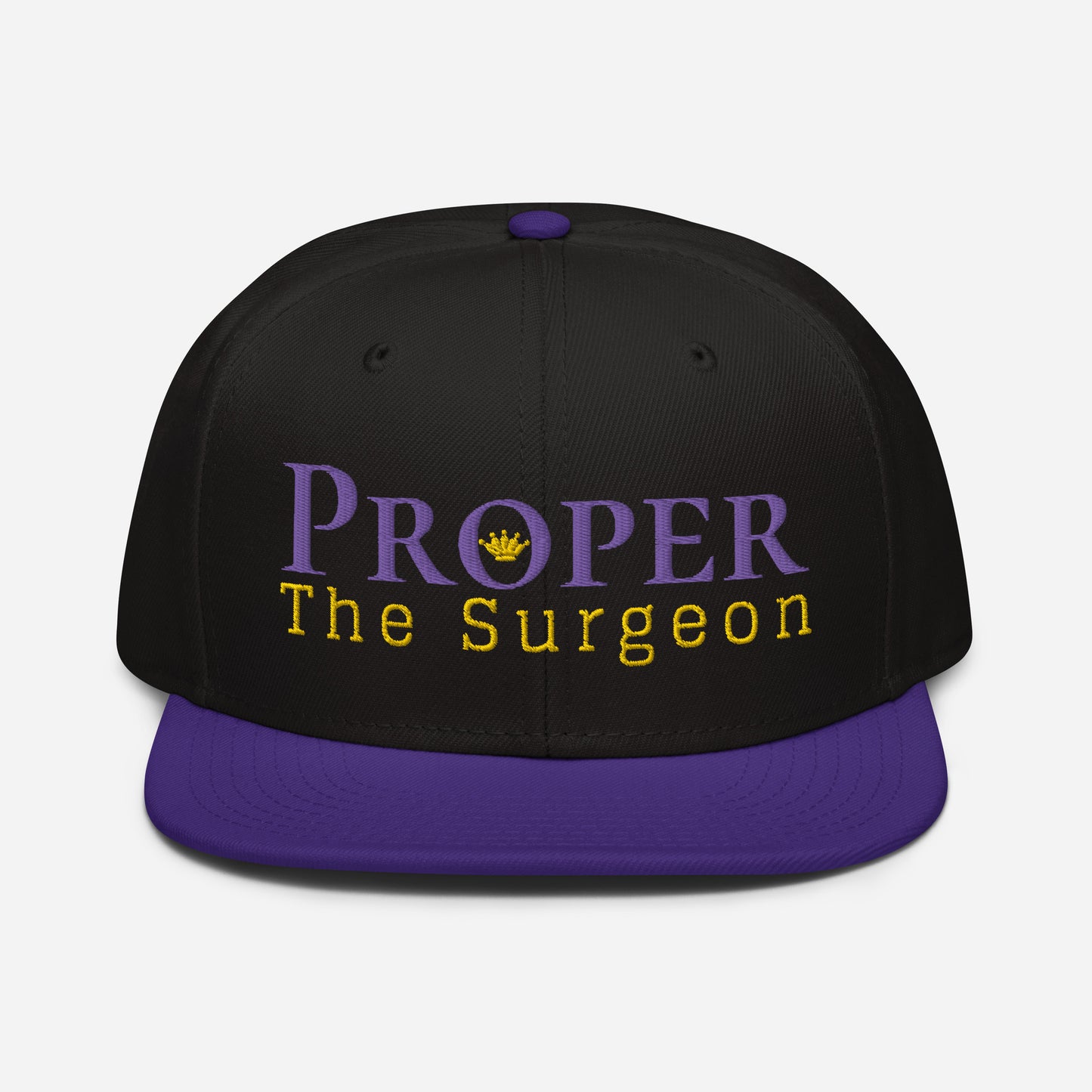Proper The Surgeon Royal Combo (Purple/Gold/Gold) II Snapback Hat