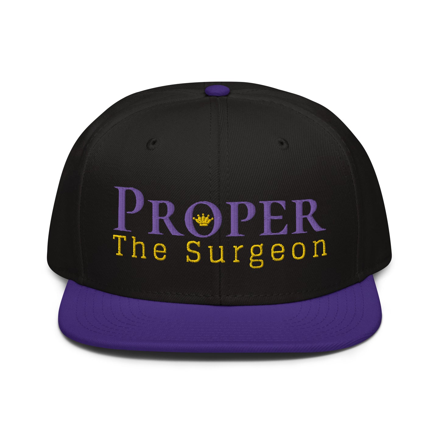 Proper The Surgeon Royal Combo (Purple/Gold/Gold) II Snapback Hat