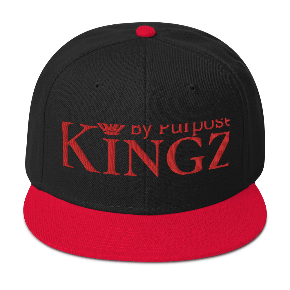 Kingz By Purpose Snapback-Kappe „Wolfpack“ in Rot