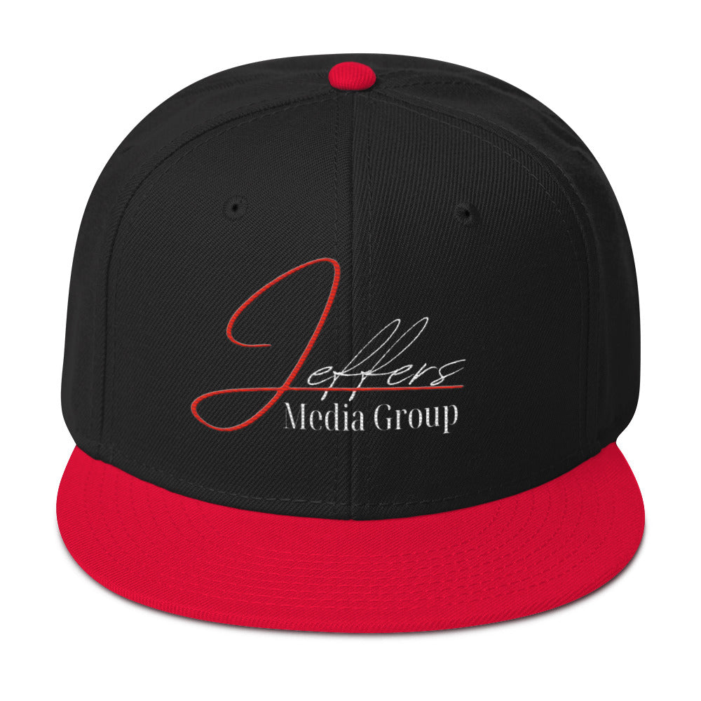 Jeffers Media Group Red J/White (Snapback)