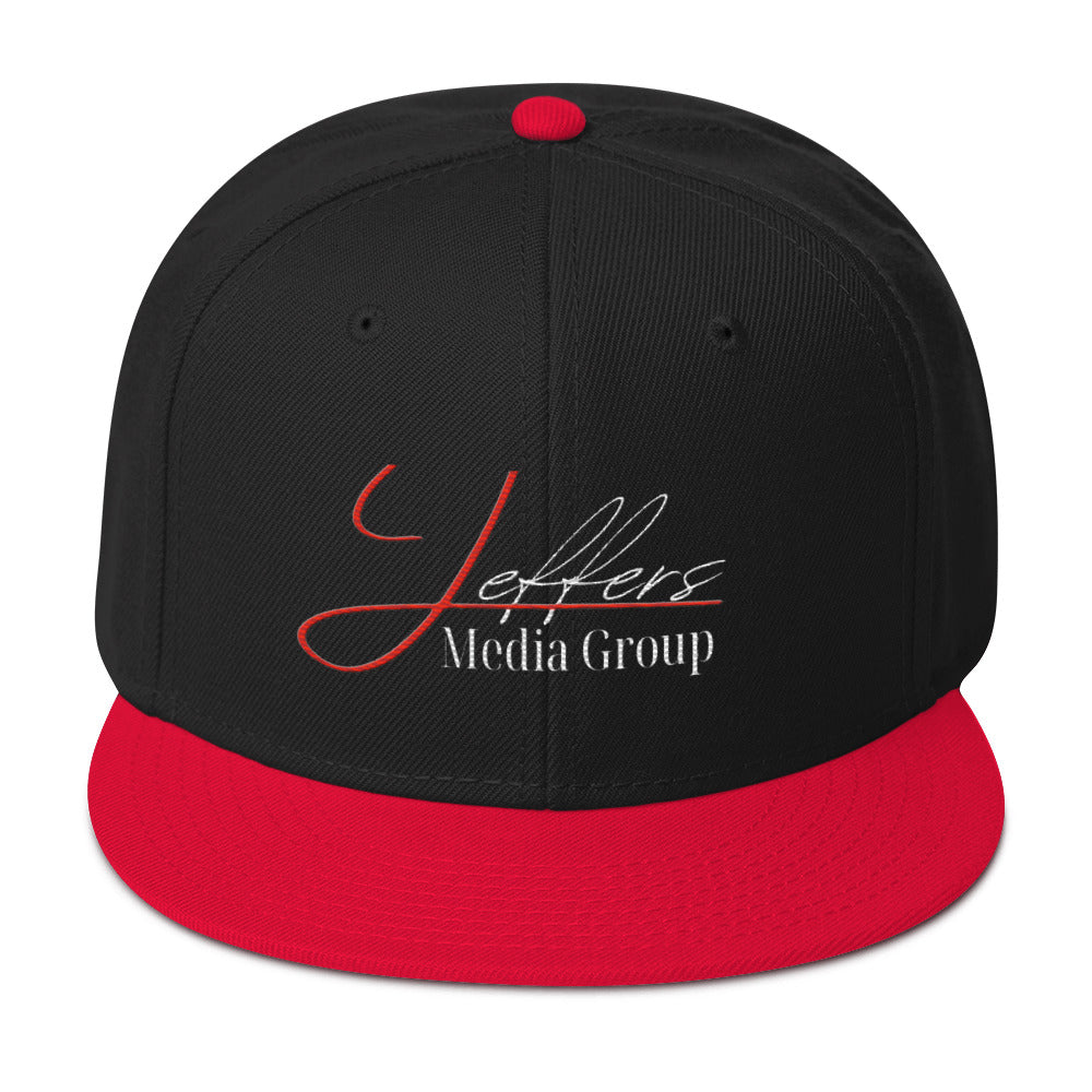 Jeffers Media Group Red J/White (Snapback)