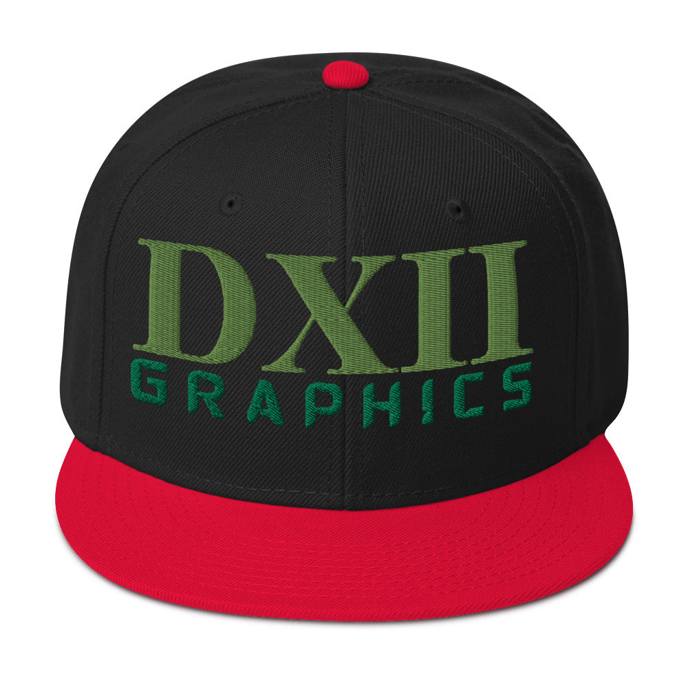 DXII/512 Graphics Kiwi Green/Kelly Green (Snapback)