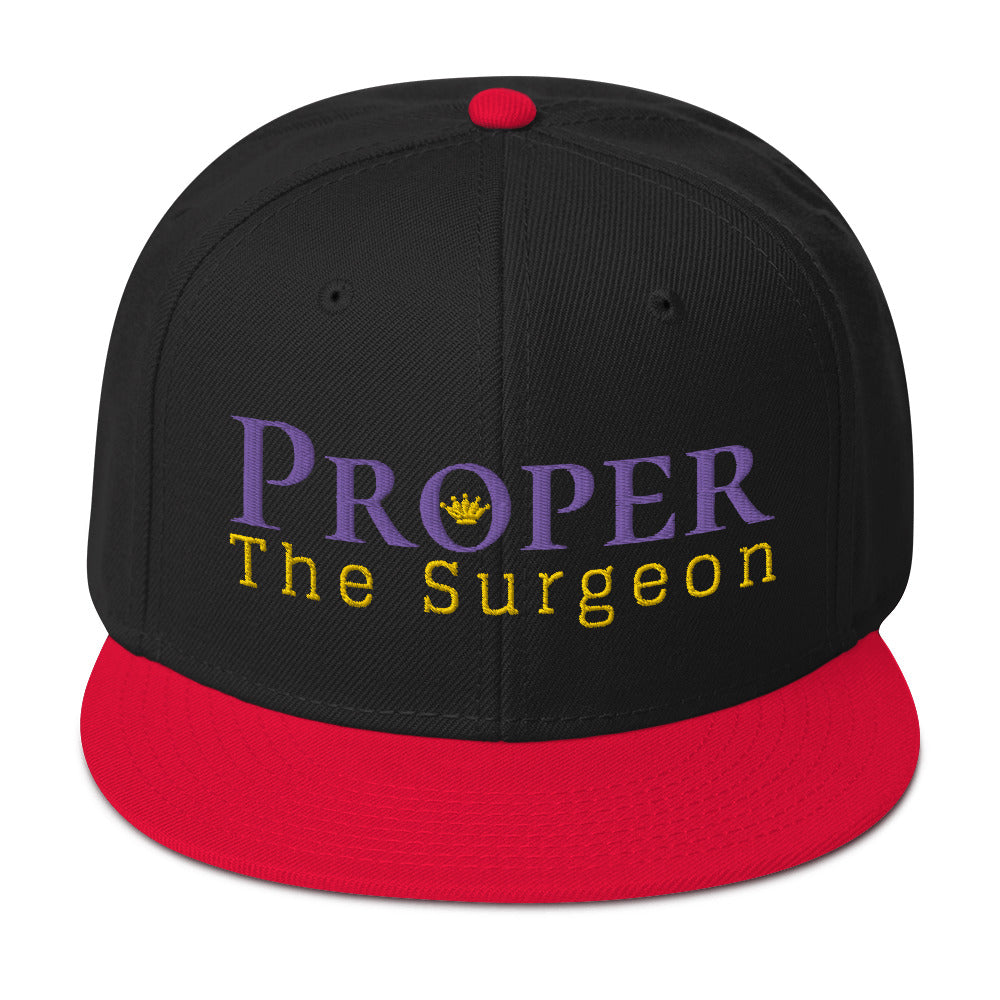 Proper The Surgeon Royal Combo (Purple/Gold/Gold) II Snapback Hat