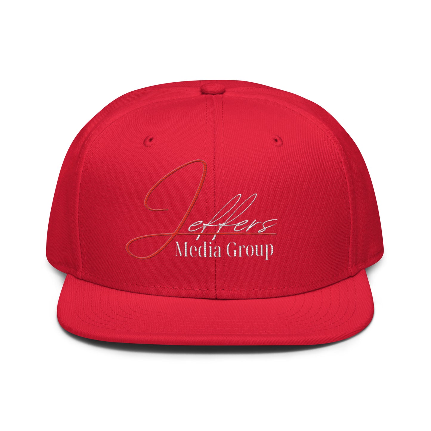 Jeffers Media Group Red J/White (Snapback)