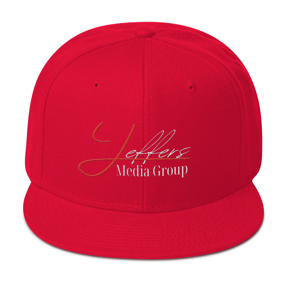 Jeffers Media Group Red J/White (Snapback)