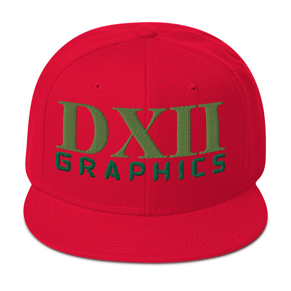 DXII/512 Graphics Kiwi Green/Kelly Green (Snapback)