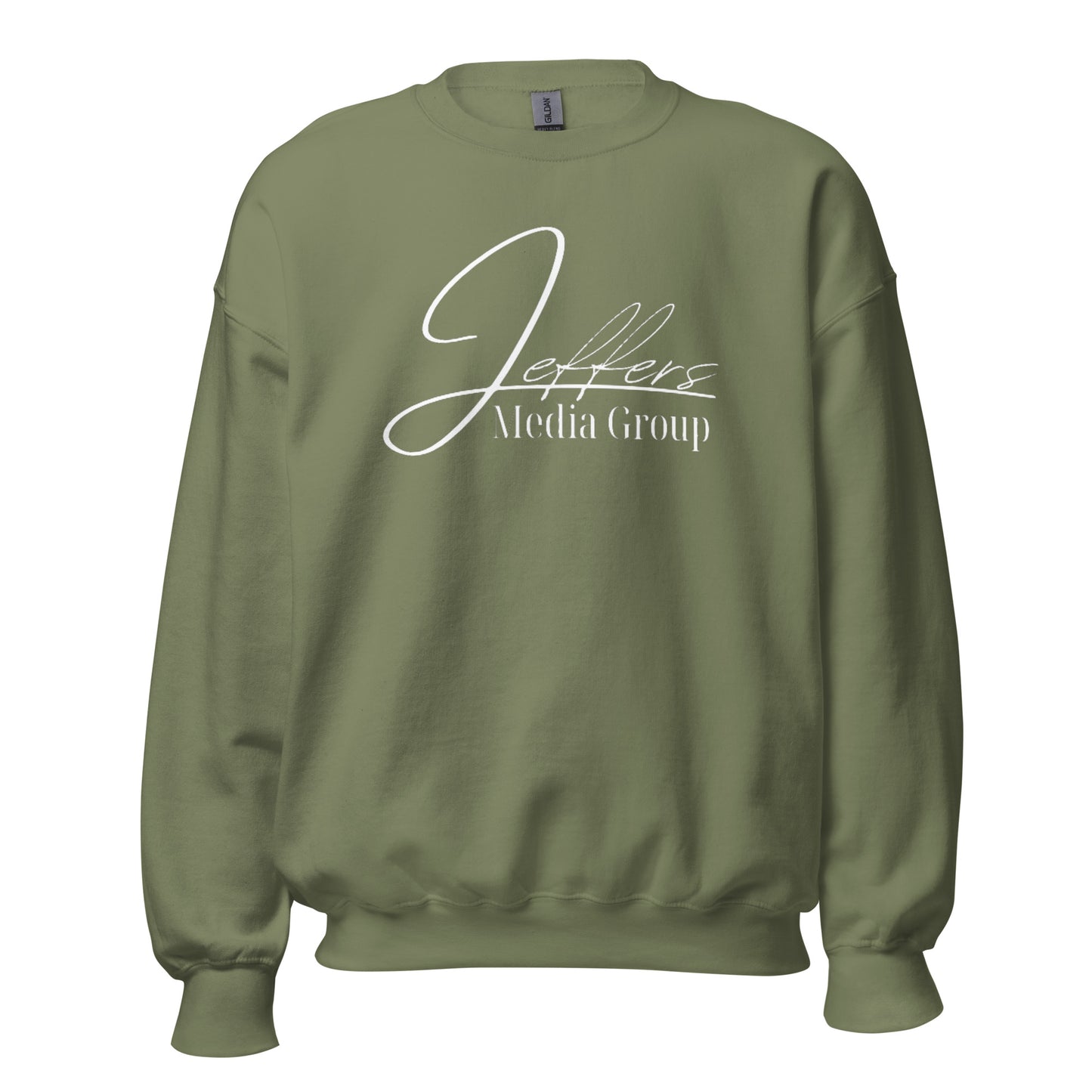 Weißes Sweatshirt der Jeffers Media Group
